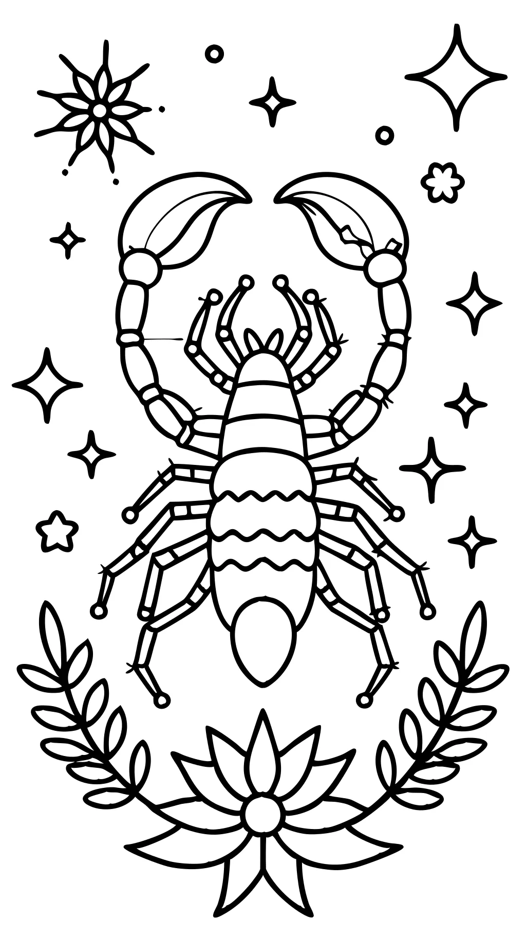 coloriage du scorpion